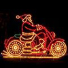 Animated Santa on Motorcycle