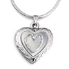 Pearl Heart Locket - Photo Locket